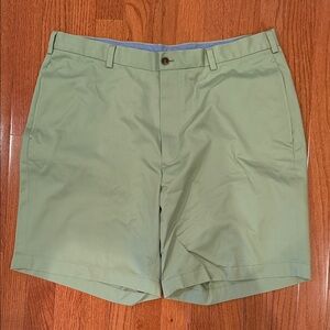 Brooks Brothers Light Green Flat Front Shorts